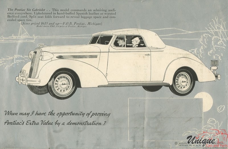 1936 Pontiac Value Brochure Page 4